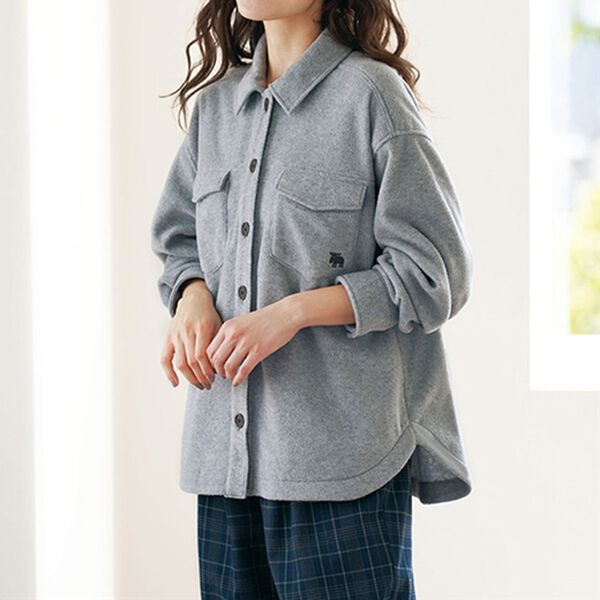 BELLUNA（ベルーナ）の「＜ｍｏｚ＞フリースシャツジャケット（その他ジャケット）」｜詳細画像