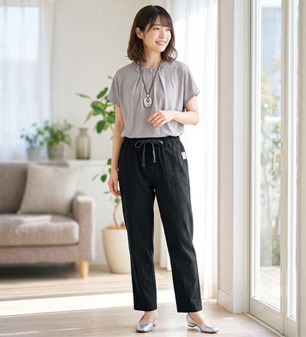 ルフラン（ルフラン）の「はきやすい♪やわらかコットンパンツ（その他パンツ）」｜詳細画像