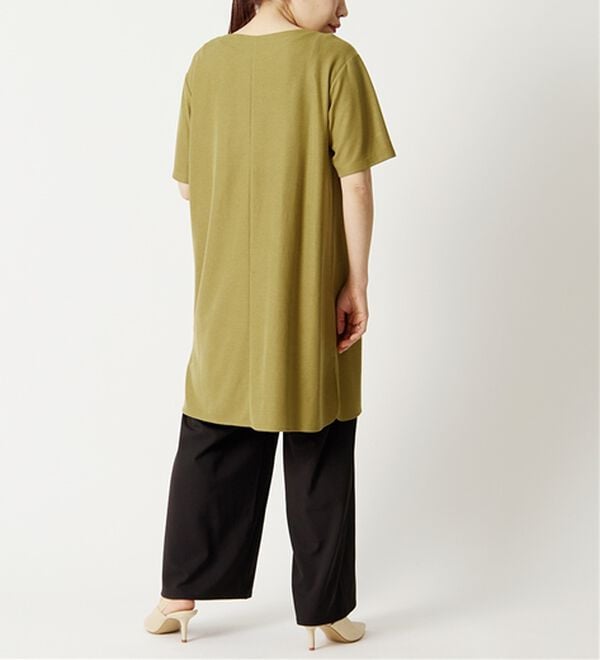 BELLUNA（ベルーナ）の「【接触冷感】かのこ素材タックデザインチュニックワンピース（その他ワンピース）」｜詳細画像