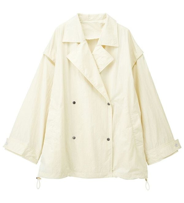 RANAN（ラナン）の「２ＷＡＹナイロントレンチコート（ハーフコート）」｜詳細画像