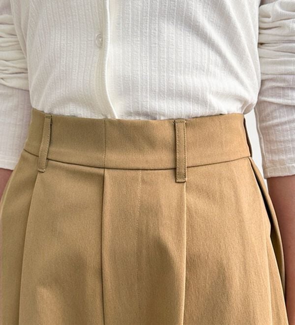 GeeRA（ジーラ）の「楽なのに美脚見えワイドカーブパンツ（フルレングスパンツ）」｜詳細画像