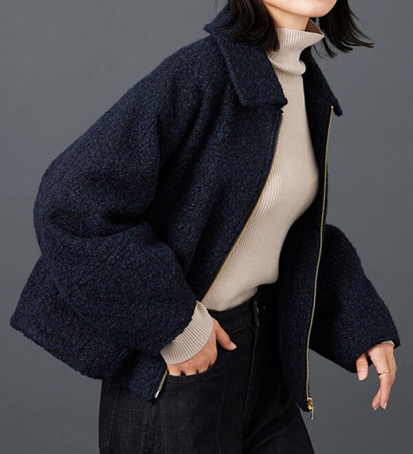 BELLUNA（ベルーナ）の「ブークレステンカラージャケット（その他ジャケット）」｜詳細画像