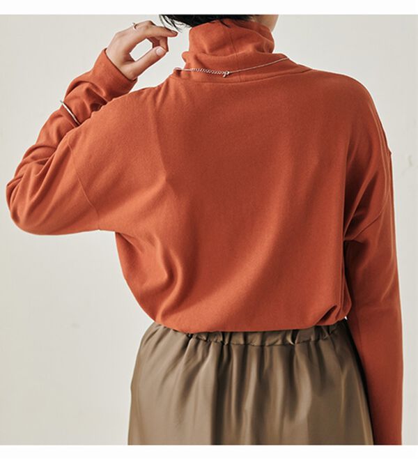 RANAN（ラナン）の「＜ＢＣ＞綿１００％&times;吸湿発熱！あったかタートルネック（カットソー）」｜詳細画像