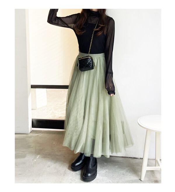 GeeRA（ジーラ）の「フレアーチュールロングスカート（ロングスカート）」｜詳細画像