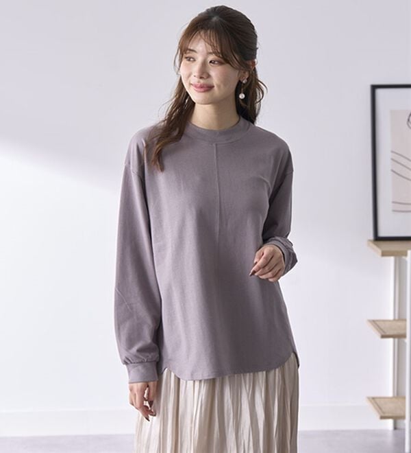 BELLUNA（ベルーナ）の「【２枚セット】大人カジュアルプルオーバー（カットソー）」｜詳細画像