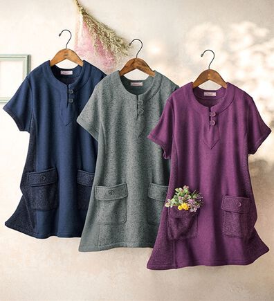 ルフラン（ルフラン）の「【３色組】軽くてふんわりジャカードカフタン（カットソー）」