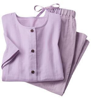 LAVIENNE（ラヴィエンヌ）の「【医師オススメ】夏に着たい！ダブルガーゼパジャマ（パジャマ・ルームウェア）」｜ラベンダー