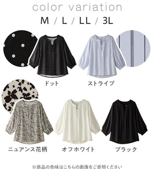 Viola e Viola（ヴィオラ エ ヴィオラ）の「さらさらＥＡＳＹ　２ＷＡＹ衿デザインブラウス（ブラウス）」｜詳細画像