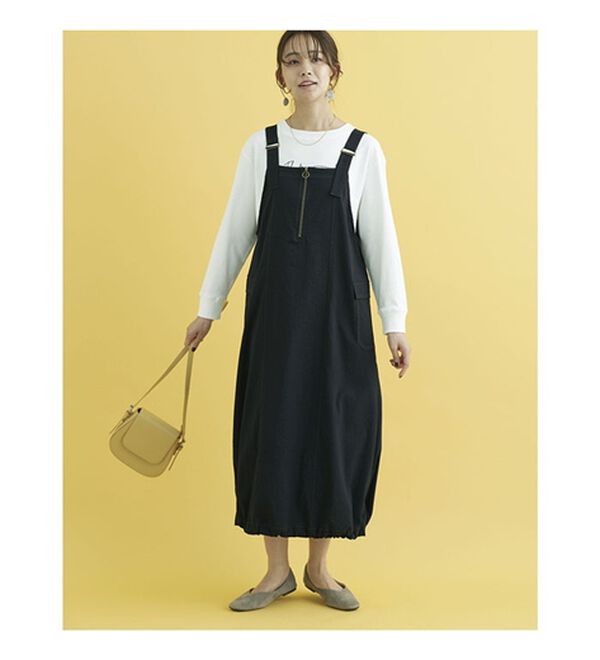 BELLUNA（ベルーナ）の「コクーンシルエットジャンパースカート（ジャンパースカート）」｜詳細画像