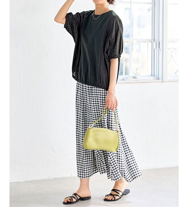 BELLUNA（ベルーナ）の「＜猛暑対策＞風が通りぬけるドルマンプルオーバー（Tシャツ）」｜詳細画像