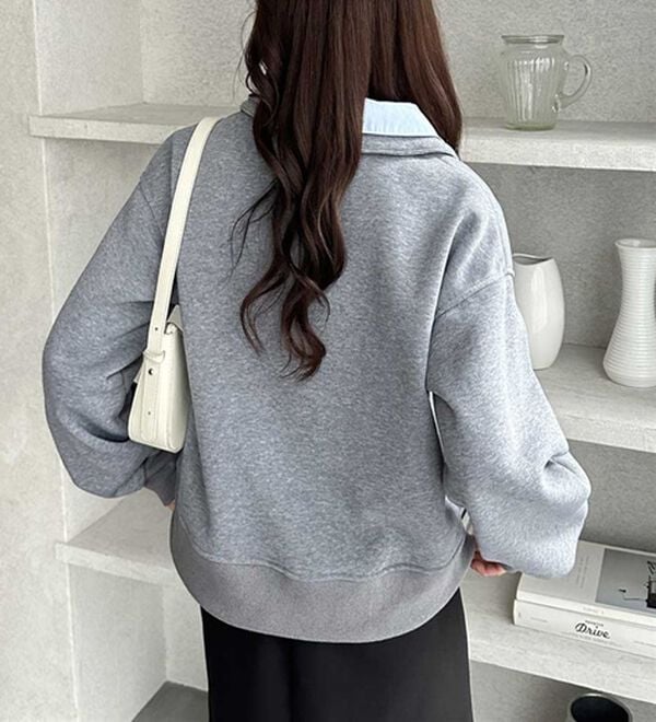 GeeRA（ジーラ）の「ダブル衿スウェット（トレーナー・スウェット）」｜詳細画像