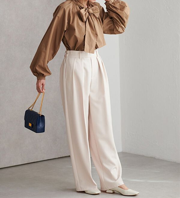 RANAN（ラナン）の「ボリュームボウタイブラウス（ブラウス）」｜詳細画像