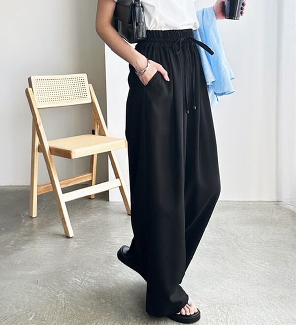 GeeRA（ジーラ）の「【体型カバー】上品なのにラクちんワイドパンツ（フルレングスパンツ）」｜詳細画像