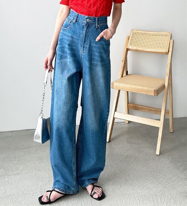 GeeRA（ジーラ）の「美脚魅せカーブデニム（フルレングスパンツ）」｜詳細画像