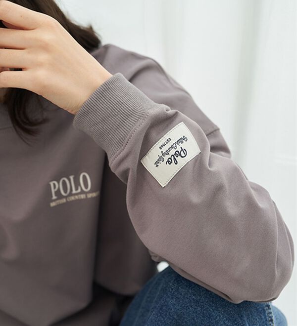 BELLUNA（ベルーナ）の「【ＰＯＬＯ　ＢＣＳ】ミニ裏毛素材ゆるトレーナー（トレーナー・スウェット）」｜詳細画像
