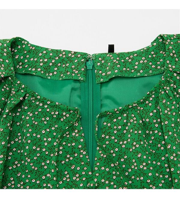 RANAN（ラナン）の「小花柄プリントマーメイドワンピース（プリントワンピース）」｜詳細画像