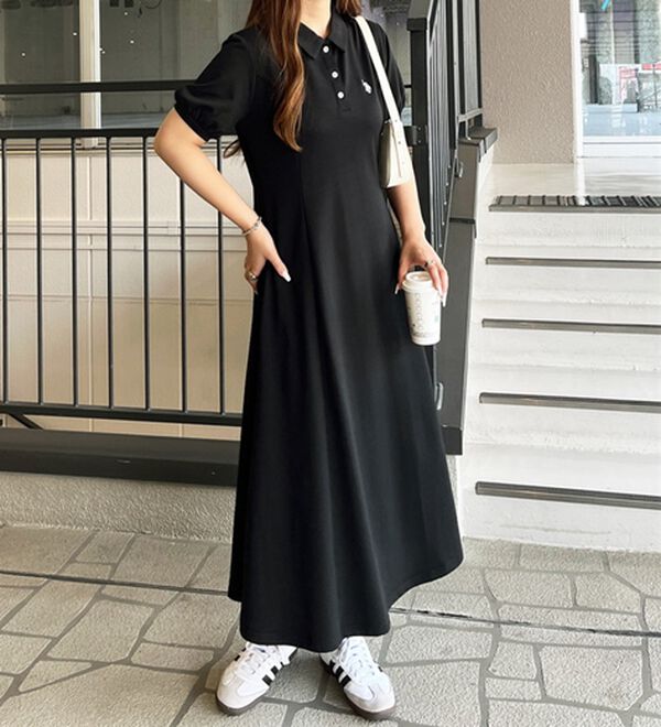 GeeRA（ジーラ）の「【Ｕ．Ｓ．ＰＯＬＯＡＳＳＮ】ポロ衿ワンピ―ス（その他ワンピース）」｜詳細画像