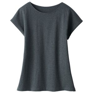 「綿１００％汗ジミ対策　フレンチ（肌着・インナーウェア）」｜杢チャコール