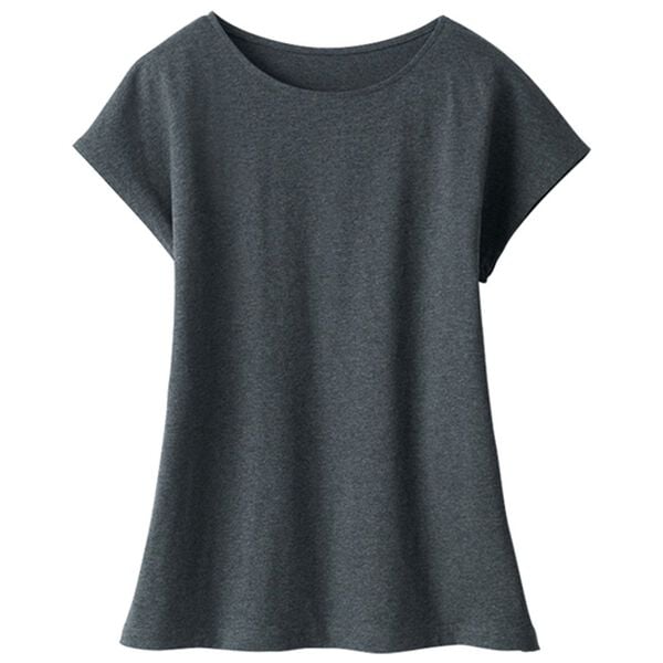 「綿１００％汗ジミ対策　フレンチ（肌着・インナーウェア）」｜杢チャコール