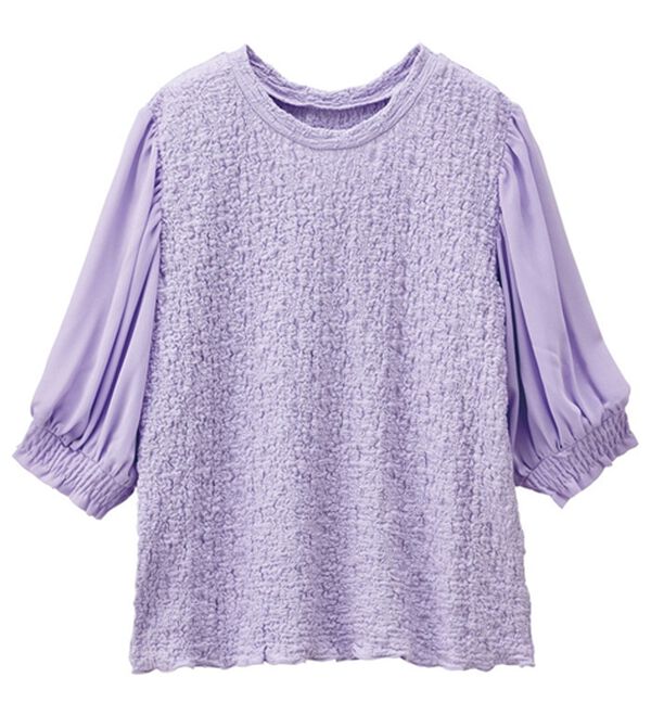 RANAN（ラナン）の「ボリューム袖ぽこぽこＴシャツ（カットソー）」｜詳細画像