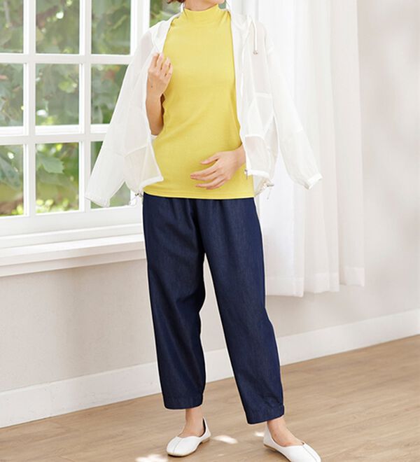 LAVIENNE（ラヴィエンヌ）の「【UVカット】綿１００％スリーブレスハイネックプルオーバー＜カラフルコットン＞（肌着・インナーウェア）」｜詳細画像