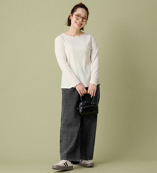 A HAPPY MARILYN（アハッピーマリリン）の「【Ｍ～７Ｌ】美脚＆美尻が叶う！優勝ワイドパンツ（ワイドパンツ・ガウチョ）」｜詳細画像