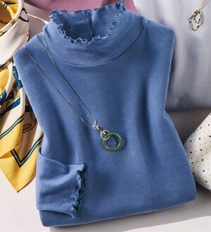 ルフラン（ルフラン）の「【ｋｉｒａｍｅｋ】着るだけＵＶコットンガーゼ（カットソー）」｜ブルーグレー