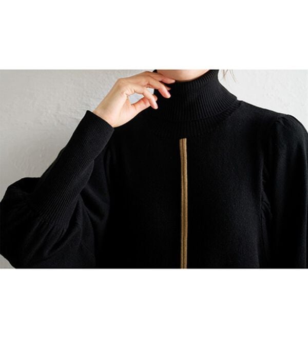 RANAN（ラナン）の「ボリューム袖アウトシームニットワンピース（ニットワンピース）」｜詳細画像