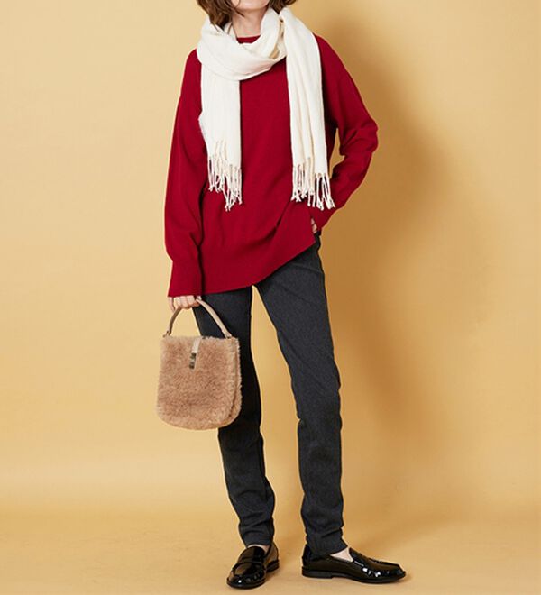 BELLUNA（ベルーナ）の「裏ベロアストレッチ素材レギンスパンツ【Prima fit pants】（スパッツ・レギンス）」｜詳細画像