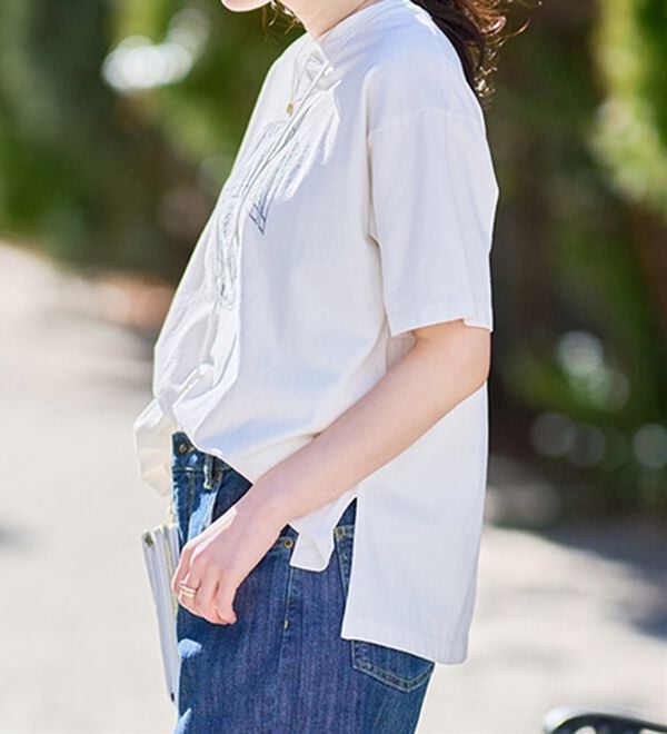 RANAN（ラナン）の「ヴィンテージライクロゴTシャツ（カットソー）」｜詳細画像