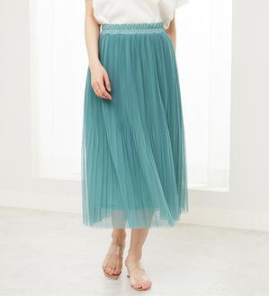 チュール素材プリーツスカート - ベルーナ【公式】 