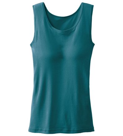 「【医師オススメ】ＵＶカット綿１００％カップ付タンクトップ＜カラフルコットン＞（肌着・インナーウェア）」