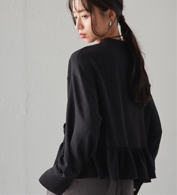 RANAN（ラナン）の「ラウンドフリルブラウス（シャツ）」｜詳細画像