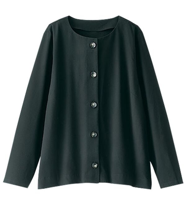 BELLUNA（ベルーナ）の「エアリーサッカー素材ボタン使いカーデジャケット（その他カーディガン）」｜詳細画像