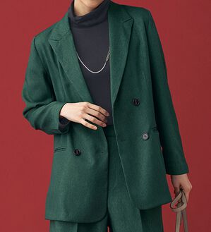 BELLUNA（ベルーナ）の「しわになりにくいウールライクジャケット（その他ジャケット）」｜詳細画像