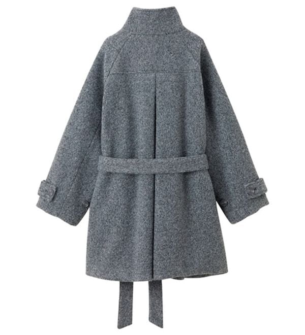 GeeRA（ジーラ）の「リングウールライクスタンドカラーコート（ハーフコート）」｜詳細画像