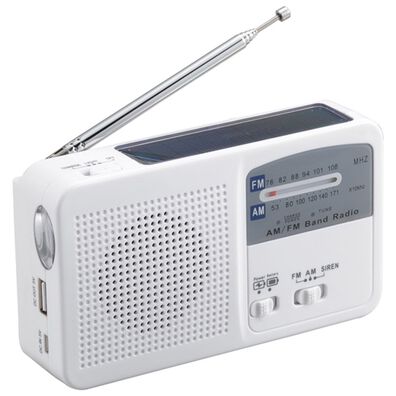 「機能充実！マルチコンパクトラジオ（テレビ・オーディオ・カメラ機器）」