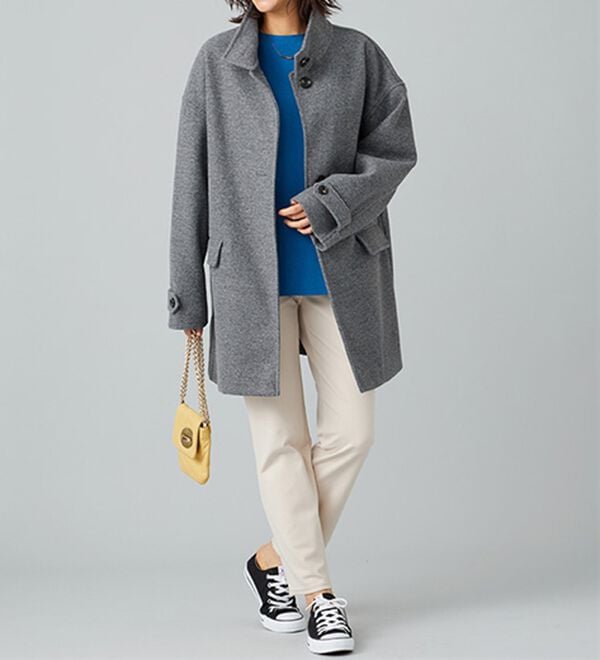 BELLUNA（ベルーナ）の「もちもち袖ボタンニットプルオーバー（ニット・セーター）」｜詳細画像