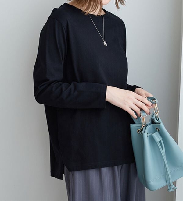 BELLUNA（ベルーナ）の「綿１００％大人顔サマ見えプルオーバー（カットソー）」｜詳細画像