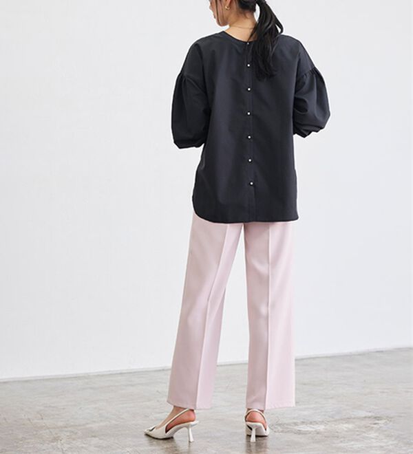 Pierrot（ピエロ）の「２ｗａｙパールボタンブラウス（ブラウス）」｜詳細画像