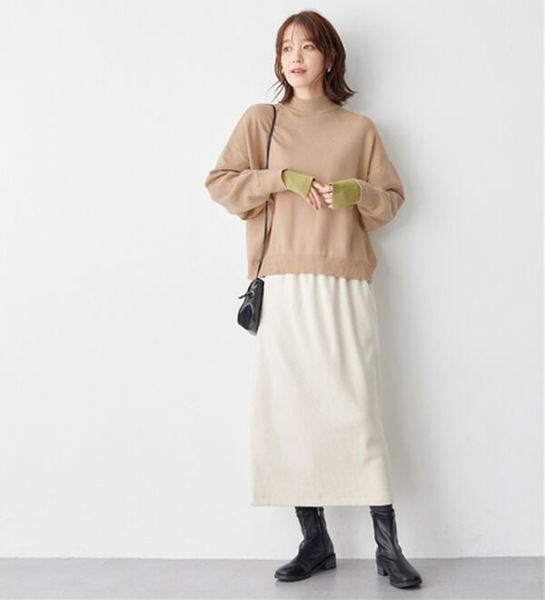 Viola e Viola（ヴィオラ エ ヴィオラ）の「洗えるもちもちレイヤード風ドルマンニット（ニット・セーター）」｜詳細画像