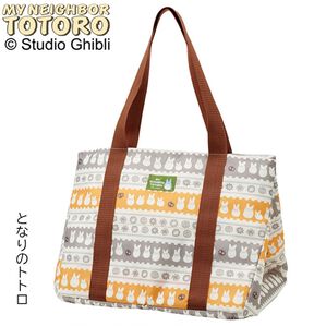 「レジかごショッピングトート　＜スヌーピー・魔女の宅急便ジジ・トトロ・ミッフィー・保冷機能付・キャラクターバッグ＞（保冷保温バッグ）」｜トトロ