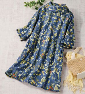 ルフラン（ルフラン）の「綿１００％花柄衿付きチュニック（チュニック）」｜詳細画像