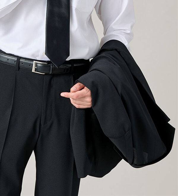 「【２点セット】＜コムルヴァン・オム＞風そよぐサマーフォーマルスーツ（ビジネススーツ）」｜詳細画像