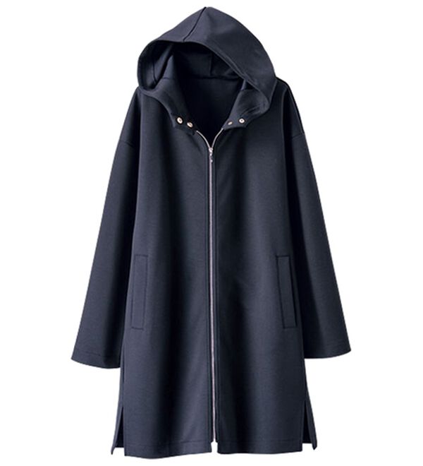 BELLUNA（ベルーナ）の「衿デザインロング丈パーカー（パーカー）」｜詳細画像