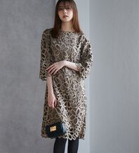 RANAN（ラナン）の「花柄ケミカルレースワンピース（プリントワンピース）」