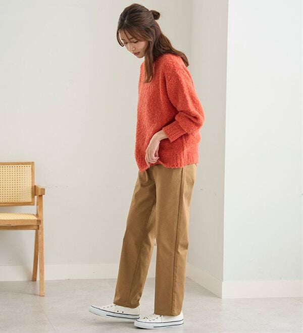 BELLUNA（ベルーナ）の「裏起毛あったかゆるスマートパンツ（フルレングスパンツ）」｜詳細画像