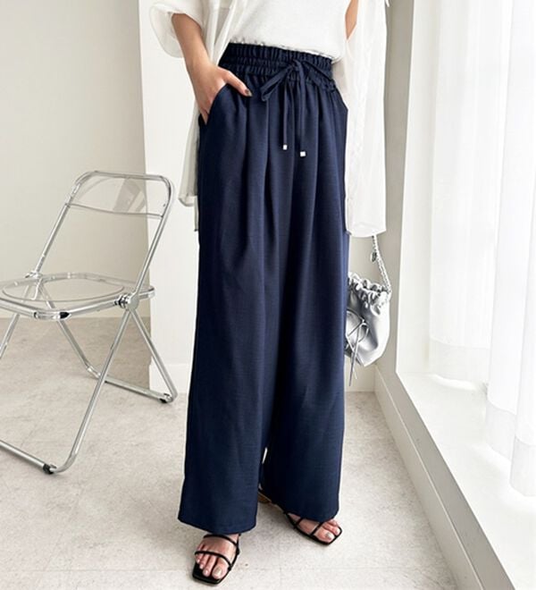 GeeRA（ジーラ）の「【体型カバー】上品なのにラクちんワイドパンツ（フルレングスパンツ）」｜詳細画像