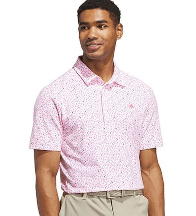 「＜ａｄｉｄａｓ＞ゴルフ　リーフモチーフ半袖シャツ（メンズシャツ）」