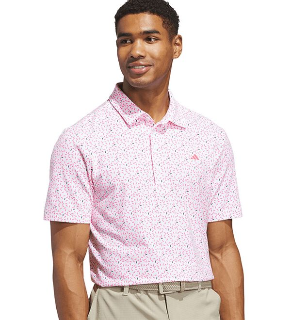 「＜ａｄｉｄａｓ＞ゴルフ　リーフモチーフ半袖シャツ（メンズシャツ）」｜詳細画像